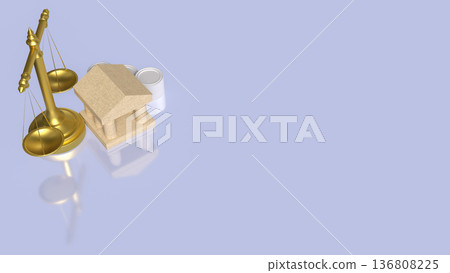 Banking Law and Financial Justice Concept 3d render. Banking Law and Financial Justice Concept 3d render. 136808225