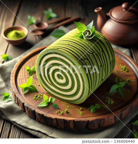 抹茶捲：日式西式融合甜點 136808440