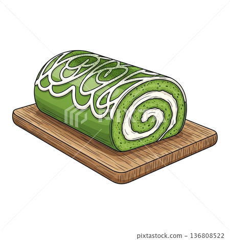 抹茶和西式甜點的合作甜點 136808522