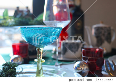 With blue glass With blue glass 136808662