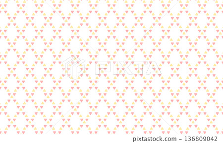 A two-tone pattern of gently curved triangles arranged in a vertically long diamond shape. 136809042
