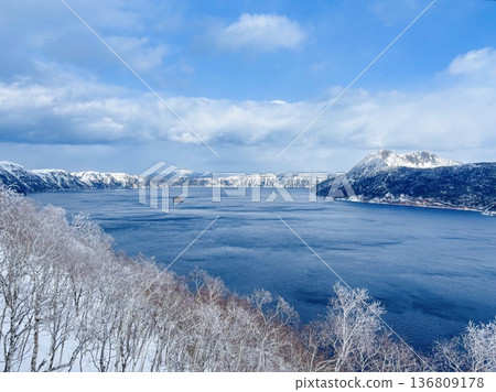瑪舒湖冰封全景 瑪舒湖冰封全景 136809178