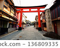 Kyoto Prefecture, Fushimi Inari Taisha Shrine, Torii gate on the back approach, Fukakusa Yabunouchicho, Fushimi Ward, Kyoto City 136809335