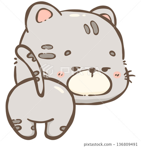 Little gray cat Little gray cat 136809491