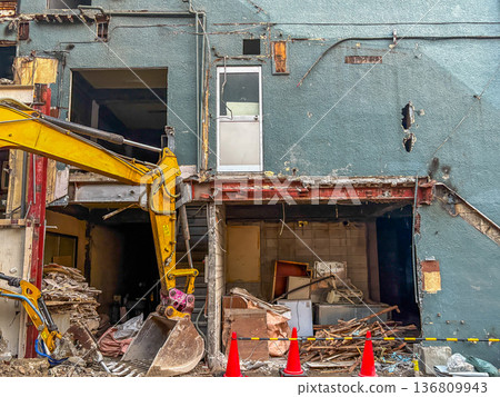 建築物拆除工地 建築物拆除工地 136809943