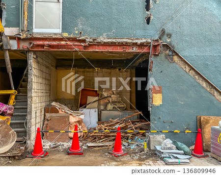 建築物拆除工地 建築物拆除工地 136809946