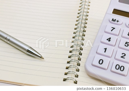 Calculator and writing utensils Calculator and writing utensils 136810633