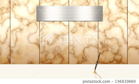 Marble wall reception desk Marble wall reception desk 136810660