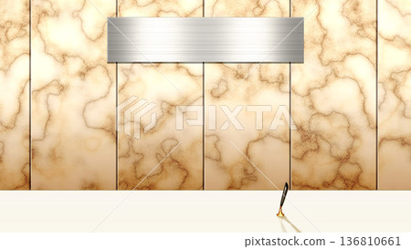 Marble wall reception desk Marble wall reception desk 136810661