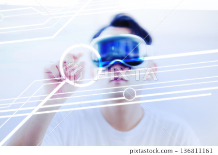 Virtual reality is a game or technology that allows you to experience virtual reality through VR goggles. Virtual reality is a game or technology that allows you to experience virtual reality through VR goggles. 136811161