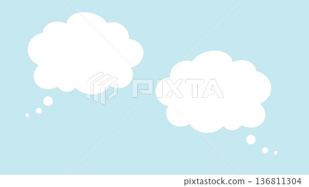 對話氣泡雲簡單向量png 136811304