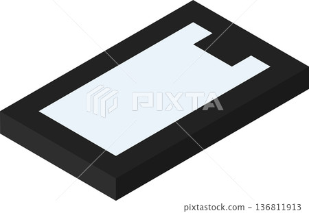 等距方塊智慧型手機插圖 136811913