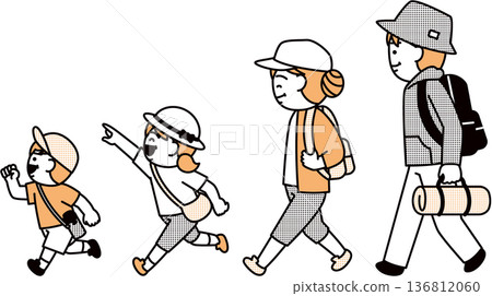 出去野餐的家庭 136812060