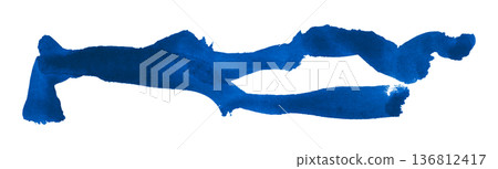 blue brush isolated on transparent background blue watercolor blue brush isolated on transparent background blue watercolor 136812417