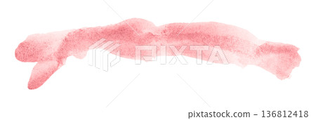pink brush isolated on transparent background pink watercolor 136812418