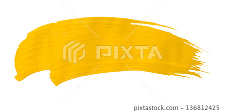 yellow brush isolated on transparent background yellow brush watercolor yellow brush isolated on transparent background yellow brush watercolor 136812425