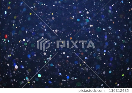 Out-of-focus rain falling in the early hours of the morning [Flash photography] [Bokeh] 136812485