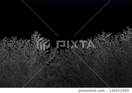 Frost on the glass Frost on the glass 136812489