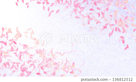 Cherry blossom spring landscape background 136812512
