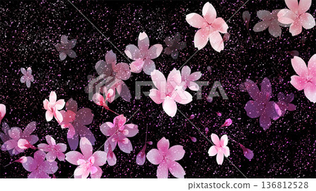 Cherry blossom spring landscape background Cherry blossom spring landscape background 136812528
