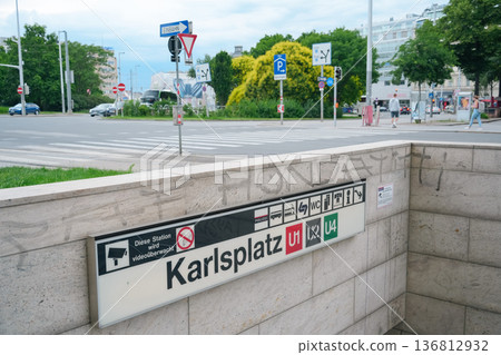 Austria Vienna Karlsplatz Station Austria Vienna Karlsplatz Station 136812932