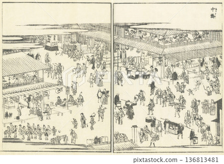 Illustrated Guide to Famous Places of Edo: Nakabashi Illustrated Guide to Famous Places of Edo: Nakabashi 136813481