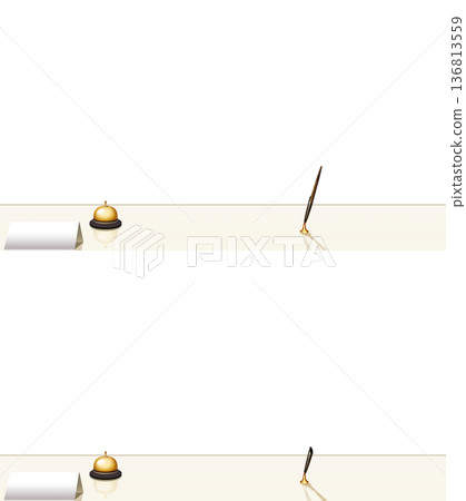 透明背景的接待台 136813559