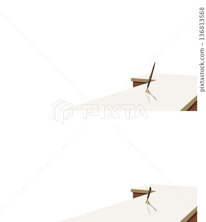 透明背景的接待台 136813568