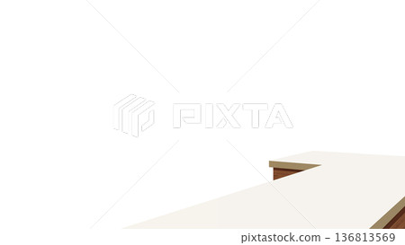 Reception counter with transparent background Reception counter with transparent background 136813569