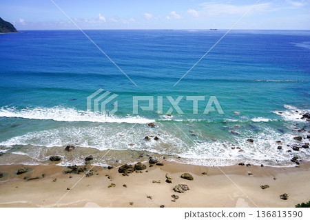 Koigaura, a beautiful ocean with gradations Koigaura, a beautiful ocean with gradations 136813590