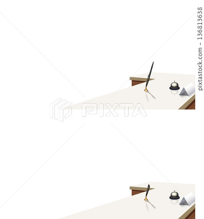 透明背景的接待台 透明背景的接待台 136813638