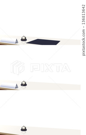 Reception counter with transparent background Reception counter with transparent background 136813642