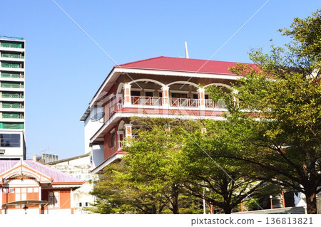 Building of Wat Suanplu in Bangkok, Thailand Building of Wat Suanplu in Bangkok, Thailand 136813821