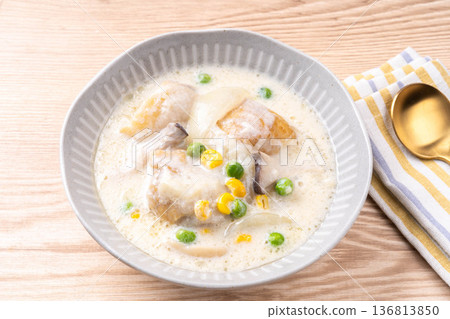 豆漿奶油燉雞 136813850