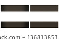 4 types of black metal plates 136813853