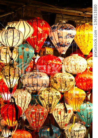 Lantern scenery of Hoi An, the ancient town of Vietnam's World Heritage Site 2 Lantern scenery of Hoi An, the ancient town of Vietnam's World Heritage Site 2 136813880