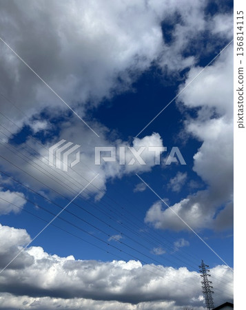 An impressive sky with a mix of cloudy and blue skies An impressive sky with a mix of cloudy and blue skies 136814115