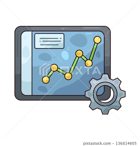 Illustration of dashboard Illustration of dashboard 136814605