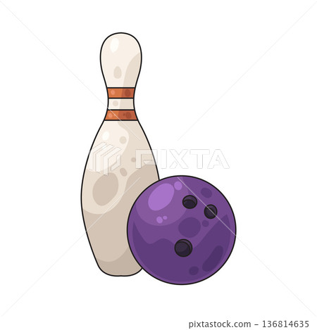 Illustration of Bowling Illustration of Bowling 136814635