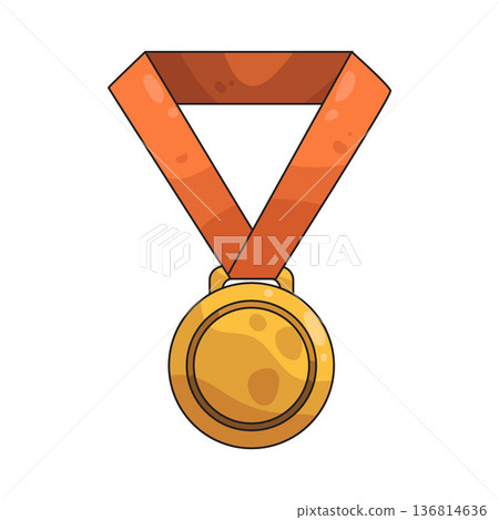 Illustration of medal Illustration of medal 136814636