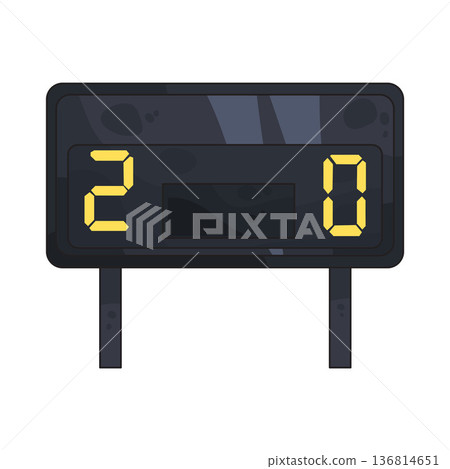 Illustration of Scoreboard 136814651