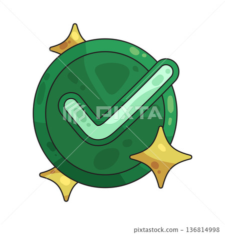 Illustration of check circle Illustration of check circle 136814998