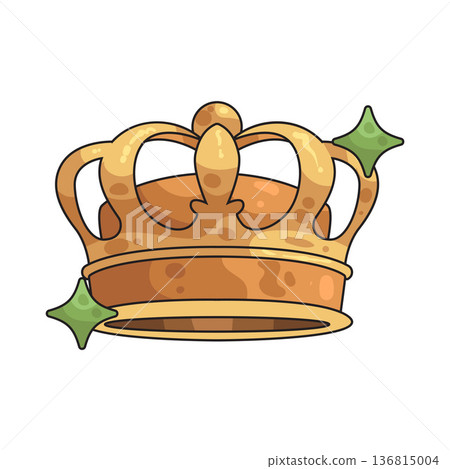 Illustration of crown Illustration of crown 136815004