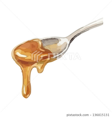 水彩風格的焦糖插圖 水彩風格的焦糖插圖 136815131