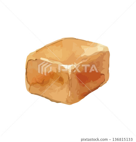 Watercolor style caramel illustration Watercolor style caramel illustration 136815133