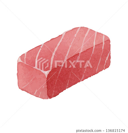Watercolor style tuna illustration Watercolor style tuna illustration 136815174