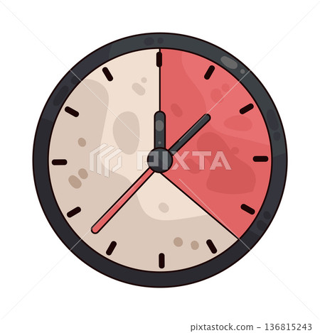 Illustration of clock 136815243