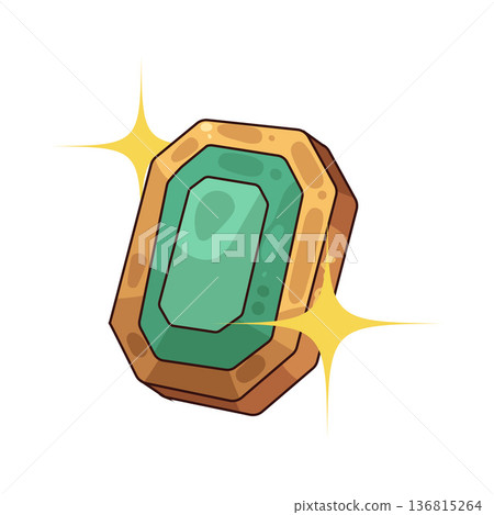 Illustration of jewel Illustration of jewel 136815264