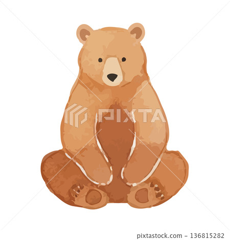 Watercolor style bear illustration Watercolor style bear illustration 136815282