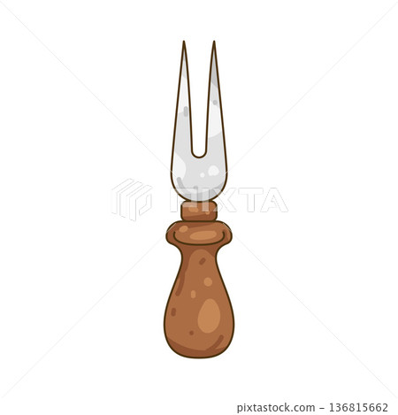 Illustration of cheese fork Illustration of cheese fork 136815662